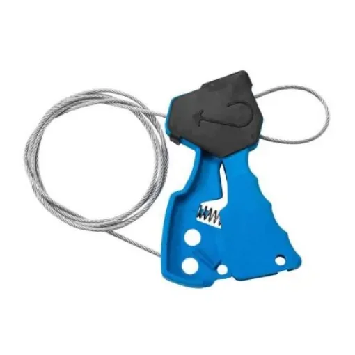 Brady Blue 1-Lock Glass-Filled Nylon Cable Lockout Devices, 7.87mm Shackle - ASSY, CABLE L/O, BLUE 6' product image