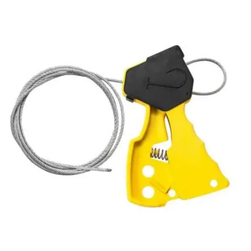 Brady Yellow 1-Lock Glass-Filled Nylon Cable Lockout Devices, 7.87mm Shackle - ASSY, CABLE L/O, YELLOW 6' product image