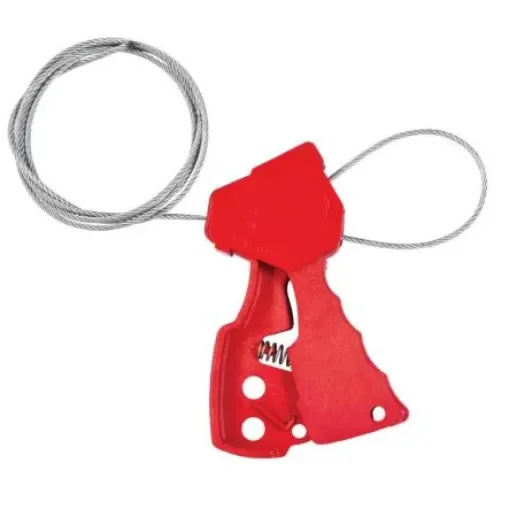 Brady Red 1-Lock Glass-Filled Nylon Cable Lockout Devices, 7.87mm Shackle - ASSY, CABLE L/O, RED 6' product image
