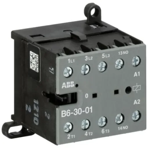 ABB B6-30-01 B Contactor, 415 V Coil, 3-Pole, 20 A, 4 kW, 3NO, 690 V - GJL1211001R8015 B6-30-01 380-415V AC product image