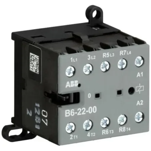 ABB B6-22-00 B Contactor, 415 V Coil, 4-Pole, 20 A, 4 kW, 2NC/2NO - GJL1211501R0002 B6-22-00 42V AC product image