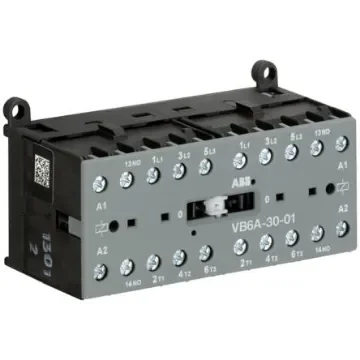 ABB VB6A-30-01 VB Contactor, 127 V Coil, 3-Pole, 20 A, 4 kW, 3NO - GJL1211911R8014 VB6A-30-01 110-127V AC product image