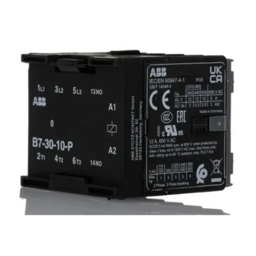 ABB B7-30-10-P B7 Contactor, 240 V Coil, 3-Pole, 12 A, 5.5 kW, 3NO - GJL1311009R8100 B7-30-10-P 220-240V AC product image