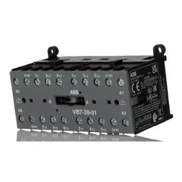 ABB VB7-30-01 VB Contactor, 24 V Coil, 3-Pole, 20 A, 5.5 kW, 3NO - GJL1311901R0011 VB7-30-01 24V AC product image
