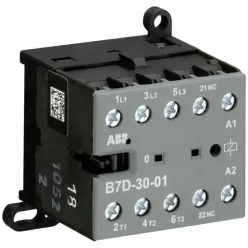 ABB B7D-30-01 B Contactor, 24 V Coil, 3-Pole, 20 A, 5.5 kW, 3NO - GJL1317001R0011 B7D-30-01 24V DC product image