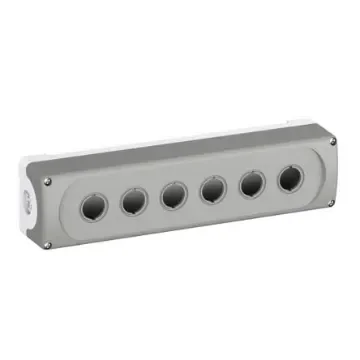 ABB Grey Plastic MEP6 Control Station Enclosure - 6 Hole 22.5mm Diameter - 1SFA611816R1000 MEP6-0 product image