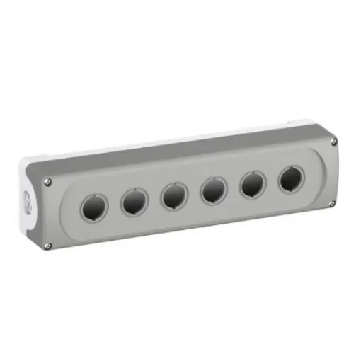 ABB Grey Plastic MEP6 Control Station Enclosure - 6 Hole 22.5mm Diameter - 1SFA611816R1000 MEP6-0 product image