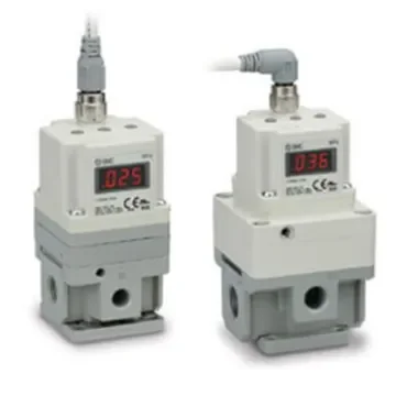 SMC G 1/4 Pneumatic Regulator - 0.05bar to 5bar, 10bar max. input - ITV2030-31F2N product image