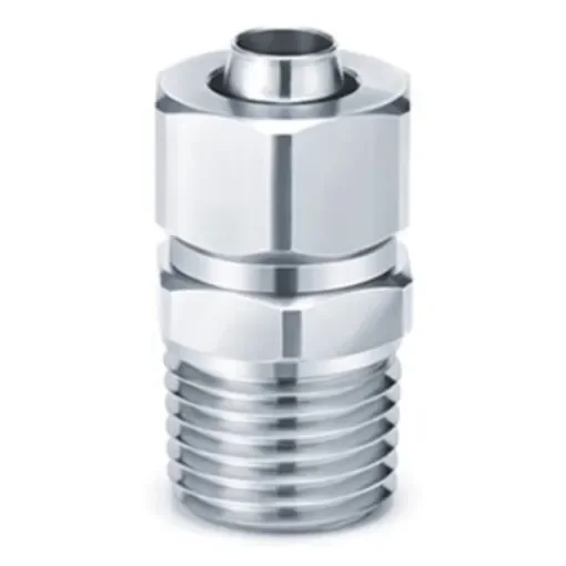 SMC KFG2 Series Straight Threaded Adaptor, Push In 12 mm to R 1/4 - KFG2H1210-02 product image