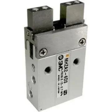 SMC 2 Finger Single Action Pneumatic Gripper, MHZA2-6S, Parallel Gripping Type product image