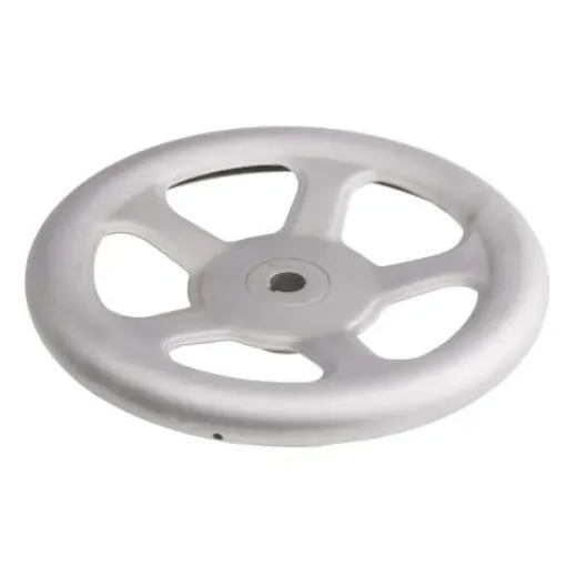 RS PRO Silver Stainless Steel Hand Wheel, 250mm diameter - 237372 product image
