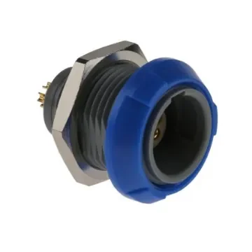 LEMO Circular Connector, 5 Contacts, Panel Mount, Socket, Female, IP50, Redel P Series - PKG.M0.5GL.LA product image