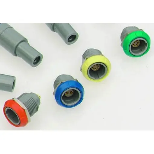 LEMO Circular Connector, 5 Contacts, Panel Mount, Socket, Female, IP50, Redel P Series - PKG.M0.5GL.LJ product image