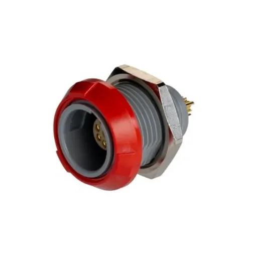 LEMO Circular Connector, 8 Contacts, Panel Mount, Socket, Female, IP50, Redel P Series - PKG.M0.8GL.LR product image