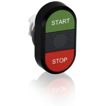 ABB MPD4 Series Green, Red Momentary Push Button Head, 22.5mm Cutout - 1SFA611133R1106 MPD4-11B product image
