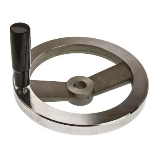 RS PRO Silver Die Cast Aluminium Hand Wheel, 200mm diameter - 237520 product image