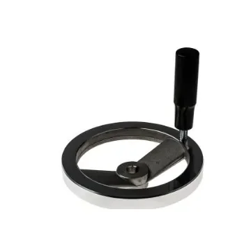 RS PRO Silver Die Cast Aluminium Hand Wheel, 160mm diameter - 237558 product image