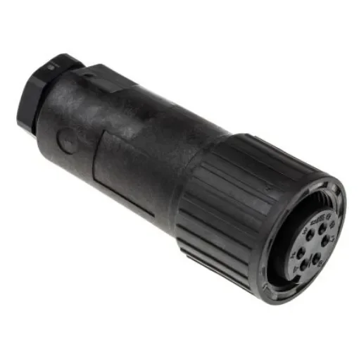 Hirschmann, CM 6 Way Cable Mount MIL Spec Circular Connector Plug, Socket Contacts, Screw Coupling, MIL-DTL-5015 - 932458100 CM 06 EA 14S-6 S product image