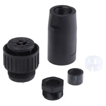 Hirschmann, CM, Silver 8 Way Cable Mount MIL Spec Circular Connector PlugBlack, Socket Contacts,Shell Size 20, Screw - 932842100 CM 06 EA 20-7 S product image