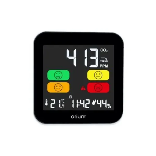Orium Quaelis 14 CO2 Sensor for CO2, Humidity, Temperature, +50°C Max, 99%RH Max, Rechargeable Battery Via USB - 11325 product image