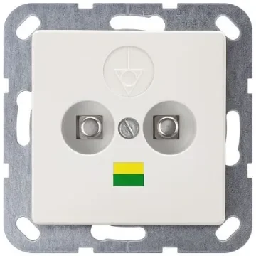 Siemens White 2 Gang Plug Socket, Outdoor Use - 5TG2564 product image