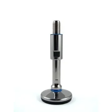RS PRO M12 Stainless Steel Hygienic Adjustable Foot, 500kg Static Load Capacity 15° Tilt Angle - 2378195 product image