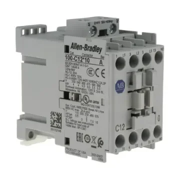 Allen Bradley 100 Series 100C Contactor, 24 V ac Coil, 3-Pole, 12 A, 5.5 kW, 3NO, 690 V ac - 100-C12KJ10 product image
