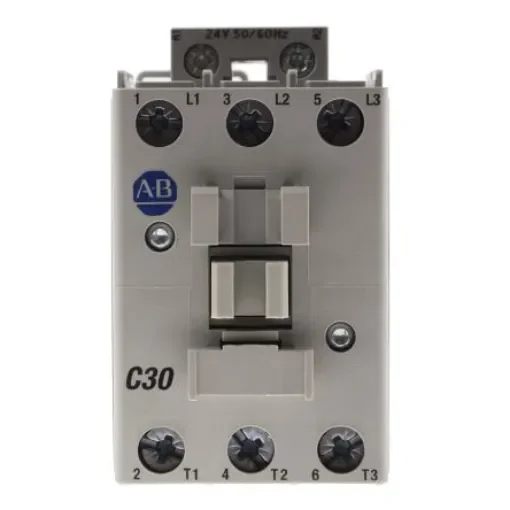 Allen Bradley 100 Series 100C Contactor, 24 V ac Coil, 3-Pole, 30 A, 15 kW, 3NO, 690 V ac - 100-C30KJ00 product image