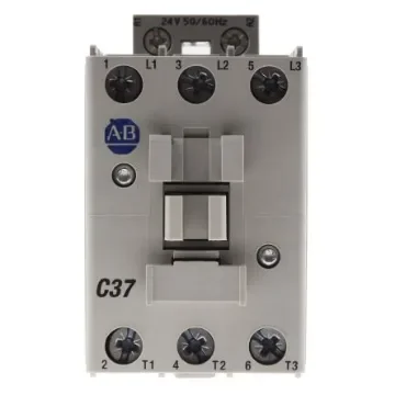 Allen Bradley 100 Series 100C Contactor, 24 V ac Coil, 3-Pole, 37 A, 18.5 kW, 3NO, 690 V ac - 100-C37KJ00 product image