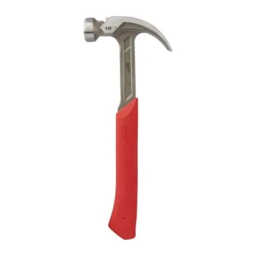 Milwaukee Steel Claw Hammer with Rubber Handle, 450g - 4932478655 product image