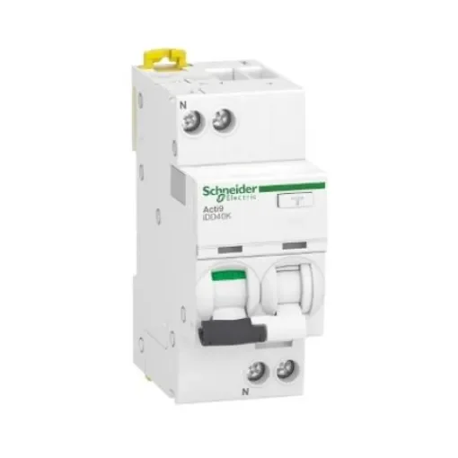 Schneider Electric RCBO, 40A Current Rating, 1P+N Poles, 300mA Trip Sensitivity, Type C, Acti9 Range - A9DK5640 product image