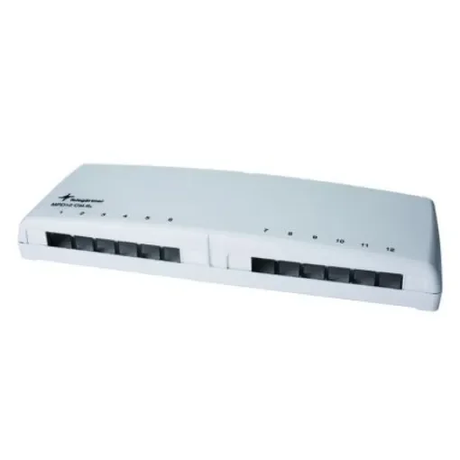 Telegartner Telegartner Data Series Cat5e, Cat6, Cat6a 12 Port RJ Patch Panel White - H02000A0106 product image