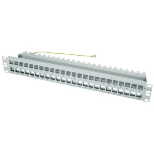Telegartner Telegartner Data Series Cat5e, Cat6, Cat6a 48 Port RJ45 Patch Panel Shielded, Unshielded 1U Light Grey - H02025A0171 product image