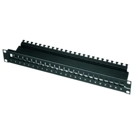 Telegartner Telegartner Data Series Cat5e, Cat6, Cat6a 24 Port RJ45 RJ Patch Panel Shielded, Unshielded 1U Black - H02025A0220 product image