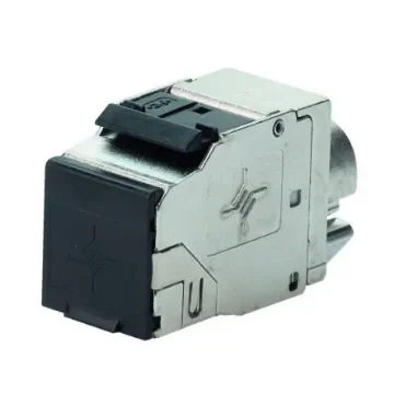 Telegartner AMJ Series PIN Ethernet Connector, Keystone Mount, Cat 8.1 1 Port 1 -Way - J00029A8000 product image
