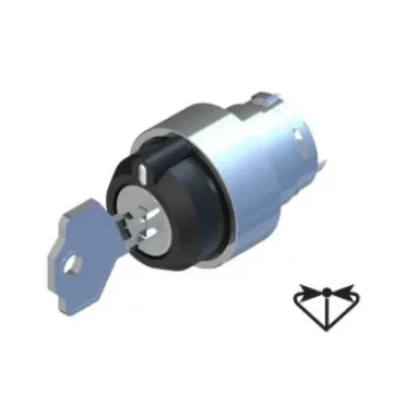 RS PRO 3-position Key Switch Head, Spring Return from Left and Right, 22.5mm Cutout - 2383933 product image