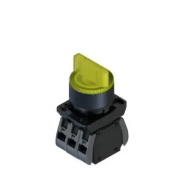 RS PRO Short Lever Selector Switch - (1NO/1NC) 22.5mm Cutout Diameter, Illuminated 2 Positions - 2383959 product image