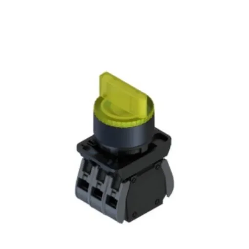 RS PRO Short Lever Selector Switch - (1NO/1NC) 22.5mm Cutout Diameter, Illuminated 2 Positions - 2383959 product image