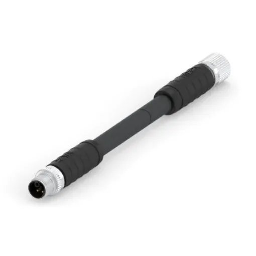 TE Connectivity Straight Male 4 way M12 to Straight Female 4 way M12 Sensor Actuator Cable, 1.5m - T4152599L14-003 product image