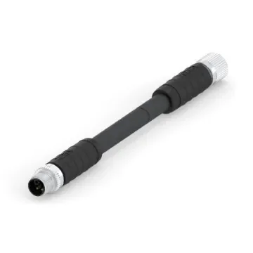 TE Connectivity Straight Male 4 way M12 to Straight Female 4 way M12 Sensor Actuator Cable, 1.5m - T41525C9L14-003 product image