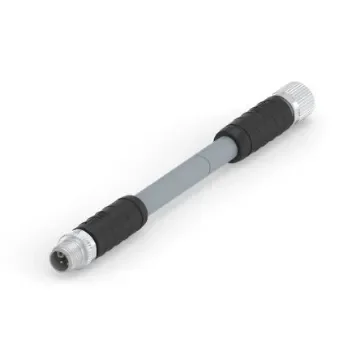 TE Connectivity Straight Male 5 way M12 to Straight Female 5 way M12 Sensor Actuator Cable, 1.5m - T41525C9L25-003 product image