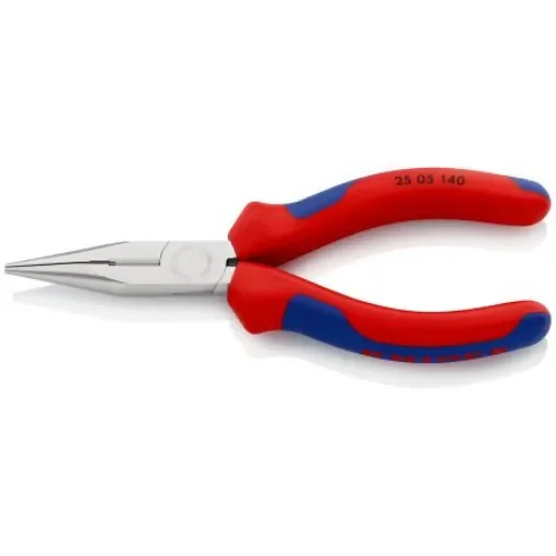 Knipex Long Nose Pliers, 140 mm Overall, Straight Tip, 42mm Jaw - 25 05 140 product image