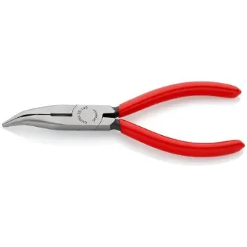 Knipex Long Nose Pliers, 160 mm Overall, Angled Tip, 50mm Jaw - 25 21 160 product image