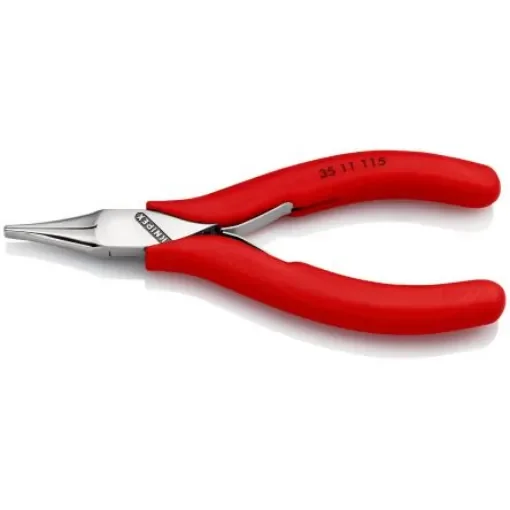 Knipex 35 11 Electronics Pliers, Flat Nose Pliers, 115 mm Overall, Flat, Straight Tip, 22,5mm Jaw - 35 11 115 product image