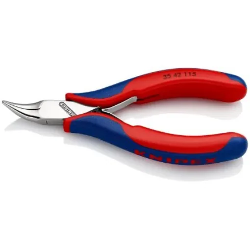 Knipex 35 42 Long Nose Pliers, 115 mm Overall, Flat, Straight Tip, 22,5mm Jaw - 35 42 115 product image