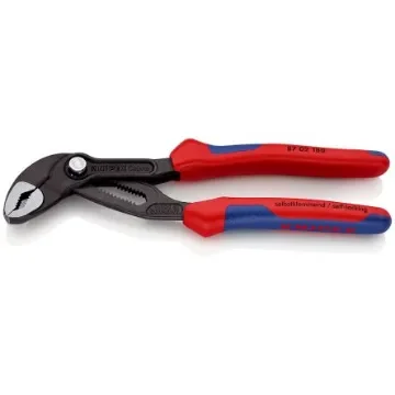Knipex Cobra® Water Pump Pliers, 180 mm Overall, Angled, Straight Tip, 36mm Jaw - 87 02 180 product image