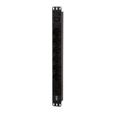 APC 7 Gang Distribution Unit, 2.5m Cable - EPDU1010B-SCH product image