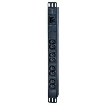 APC IEC C13 8 Gang Distribution Unit, 2.5m Cable, 16A, 230 V - EPDU1016B product image
