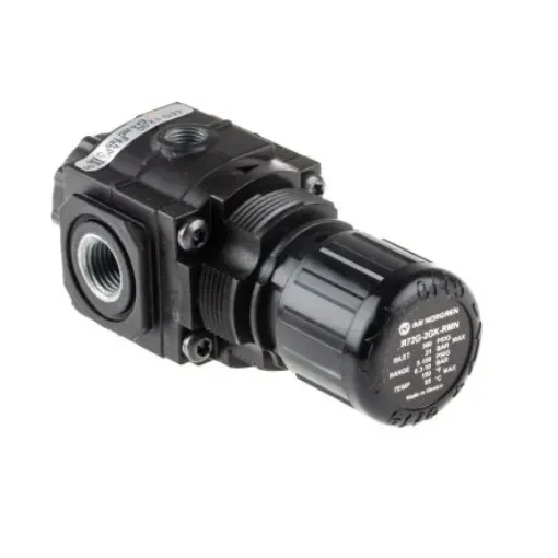 Norgren G 1/4 Pneumatic Regulator - 0.3bar to 10bar, 1/4in, 20bar max. input - R72G-2GK-RMN product image