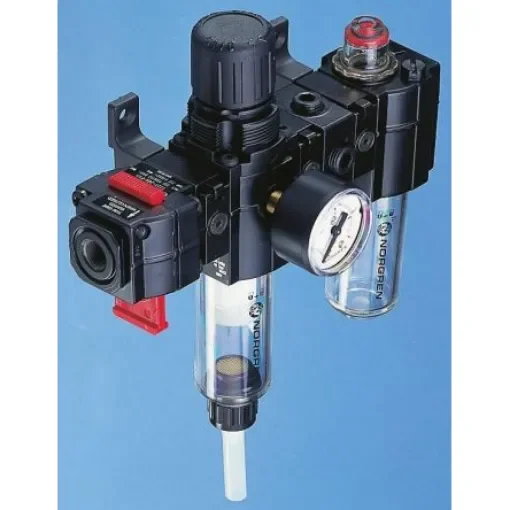 Norgren G 1/4 FRL, Semi Automatic Drain, 40µm Filtration Size - Without Pressure Gauge - BPL72-201G product image